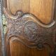 Beautiful and ancient Norman wedding wardrobe, richly carved