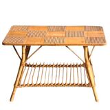 Vintage bamboo/rattan coffee table