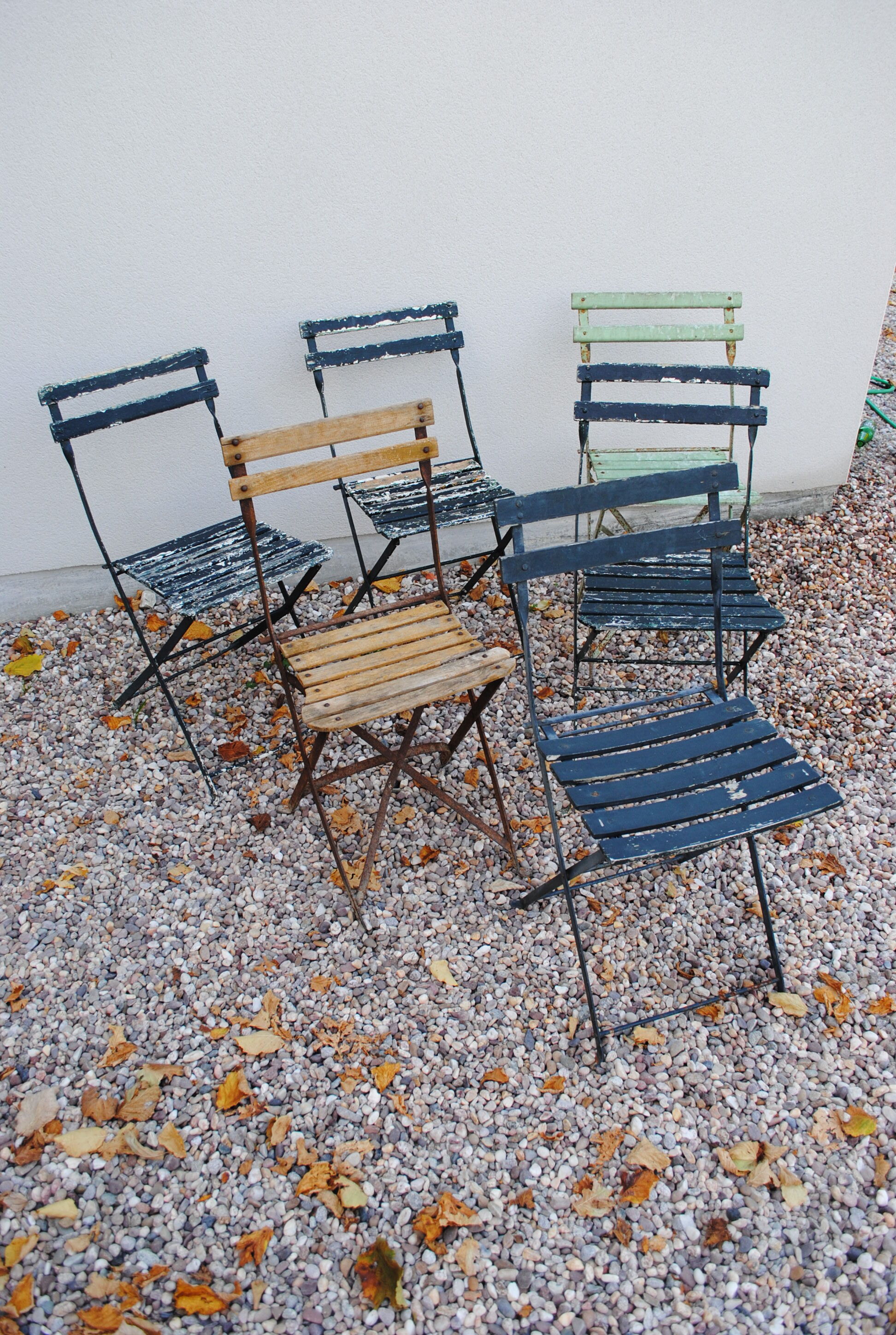 Set of folding Bistro chairs