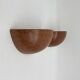 Mid-Century set of 4 ceramic wall lamp sconce , 1970s