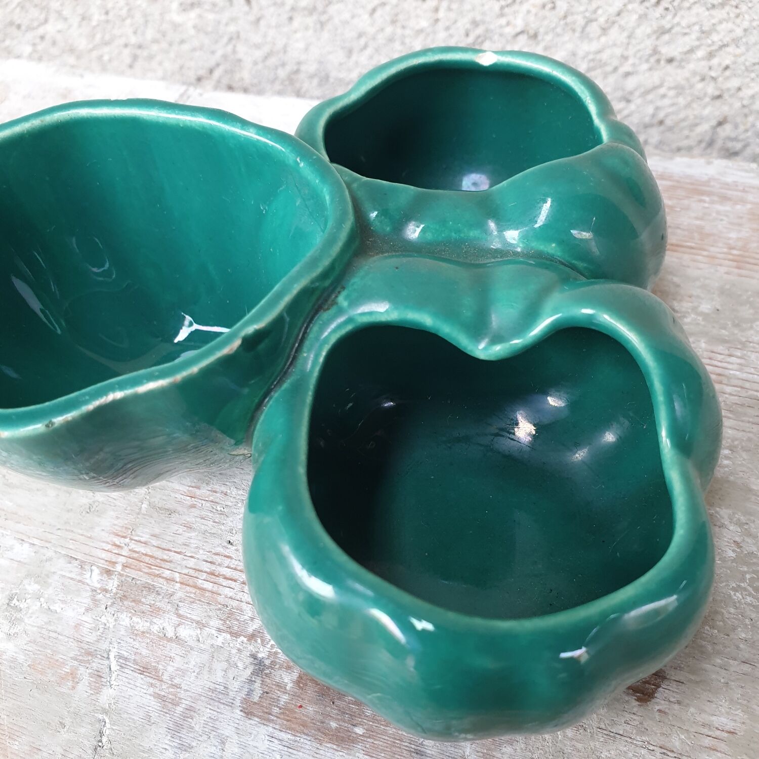 Service ceramic vintage mustards salt pepper