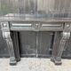 Large Napoleon III fireplace in black Belgian marble, circa 1880