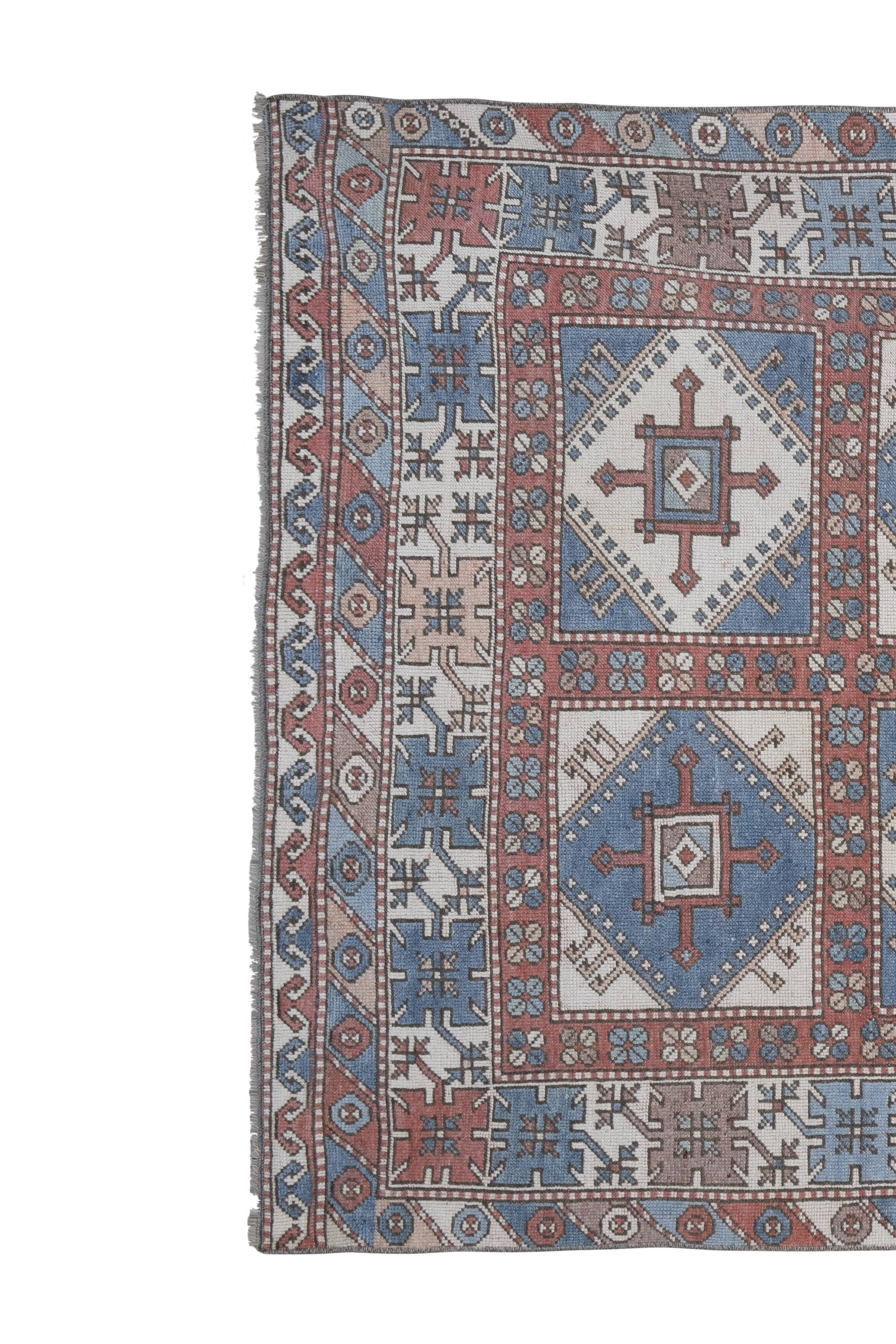 Handknotted wool turkish oushak rug 4'10" x 6'12"