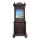 Bookcase showcase in carved oak 19th century