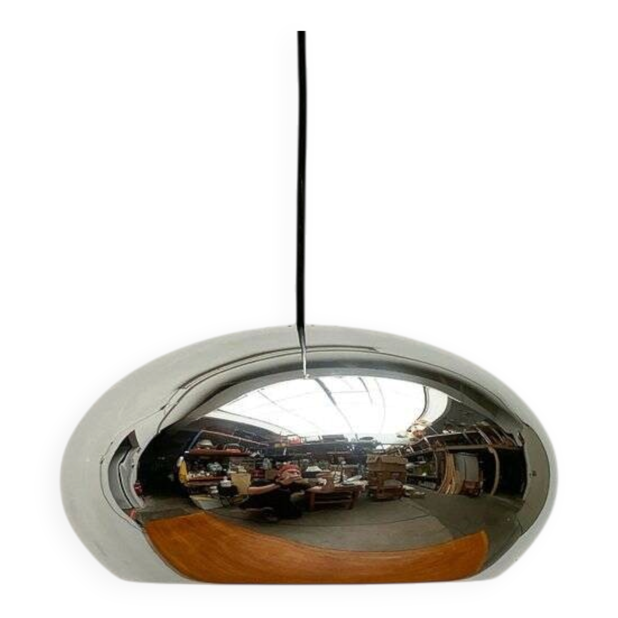 Mid-century Danish suspension light by Jo Hammerborg for Fog & Mørup, 1960s.