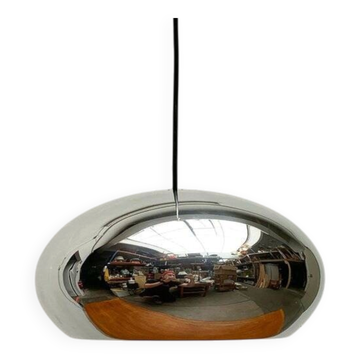 Mid-century Danish suspension light by Jo Hammerborg for Fog & Mørup, 1960s.