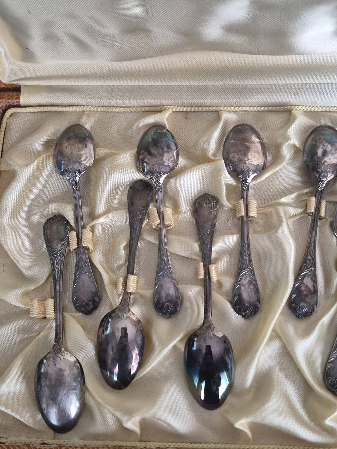 12 small mocha spoons Christofle Marly