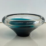 Scandinavian blue sommerso glass catchall – vintage design from the 1960s.