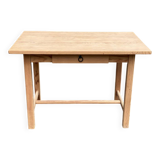 Renovated farmhouse table in solid pine, 110cm.