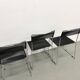 Série de 6 Chaises "Spaghetti" Design Italien Années 80 – Noir & Chrome