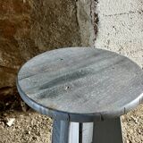Tabouret en bois vintage de style rustique
