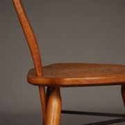 Italian oak accent chair, 1950s