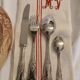 Antique flatware set for 51 place settings