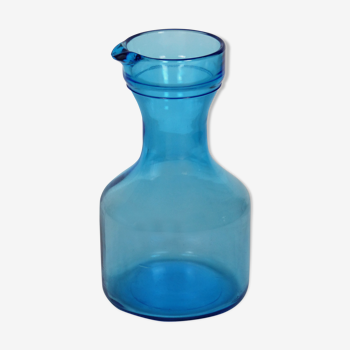 Blue glass pitcher water broc