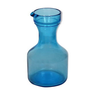 Blue glass pitcher water broc