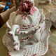Porcelain and sugar slip tureen
