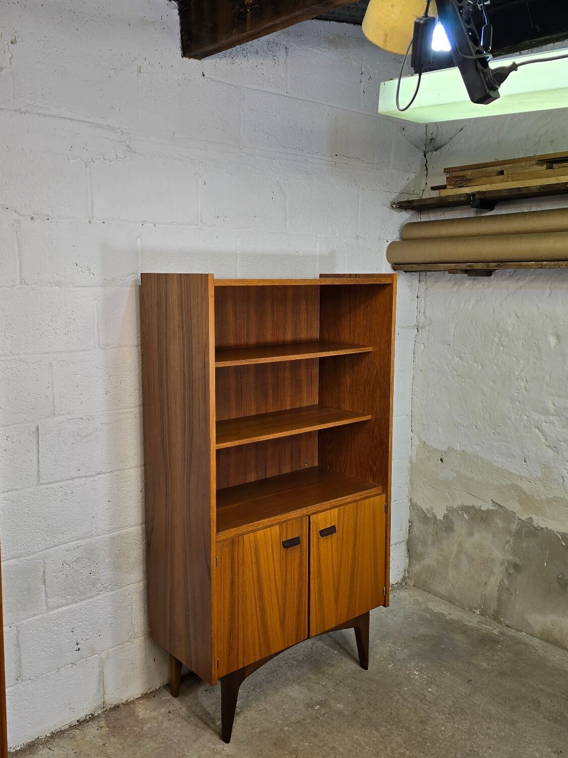 1970s Scandinavian style cupboard library