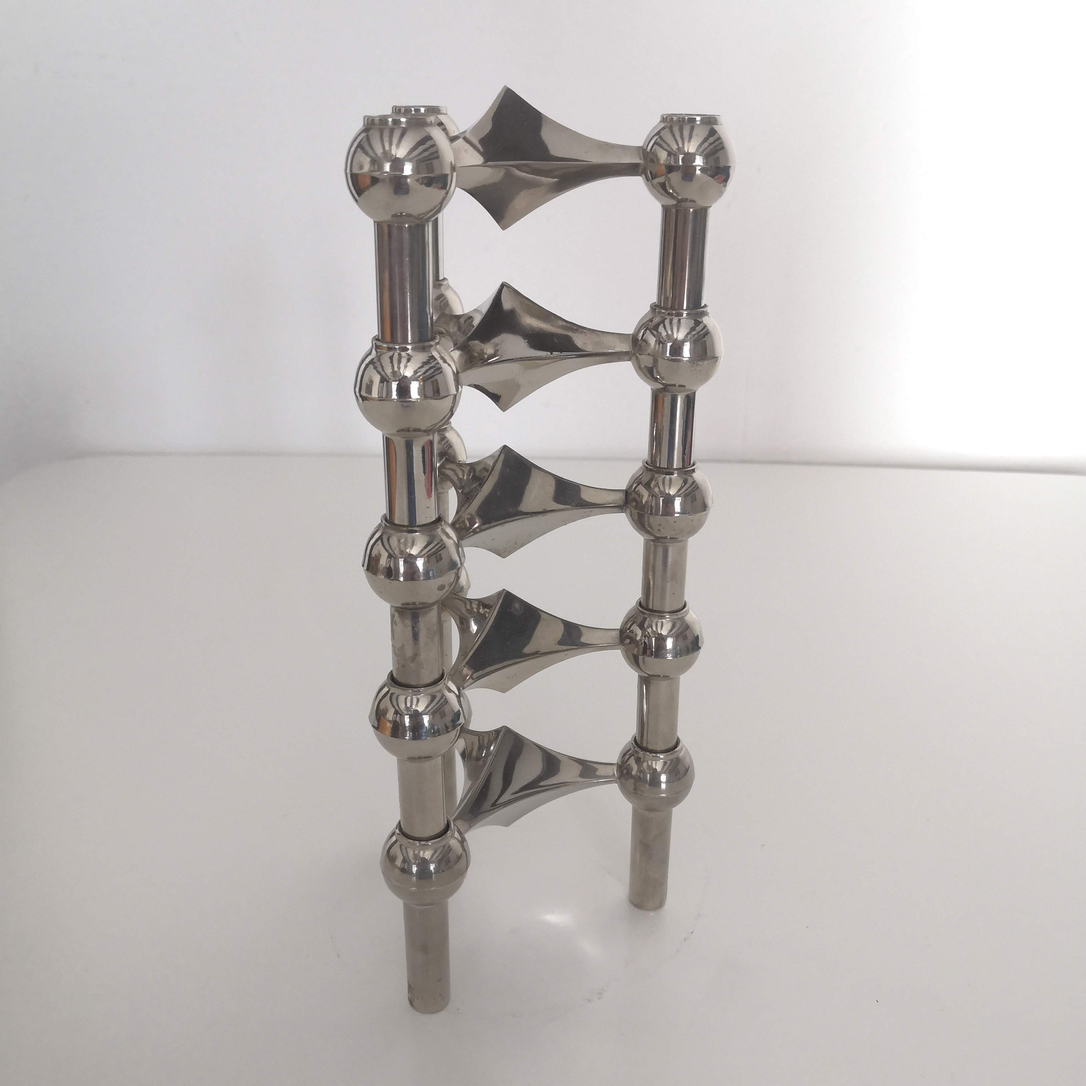 5 modular candle holders and a Nagel cup