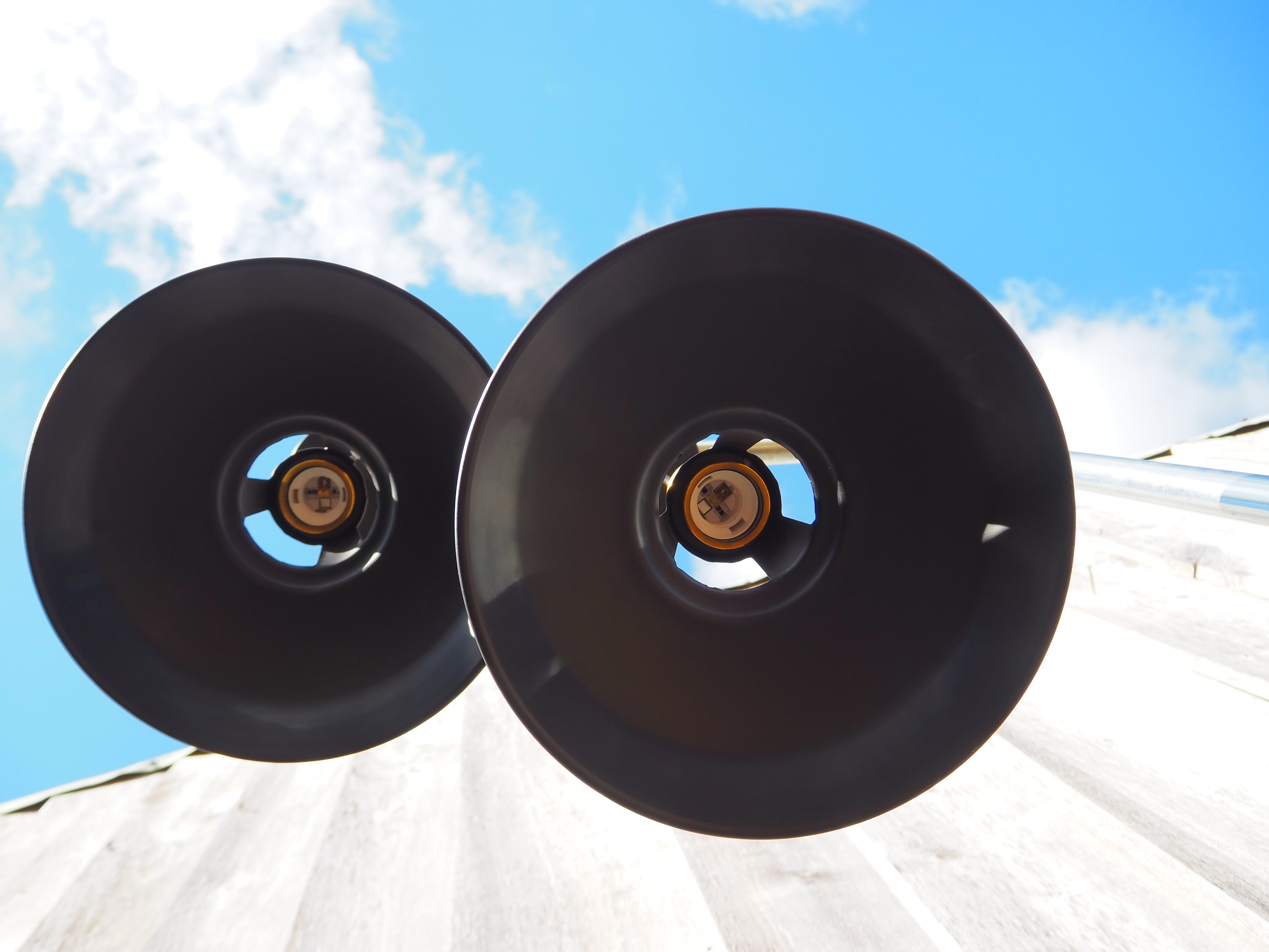 Pair of contemporary hanging Industrial style light