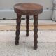 Pearl wood tripod stool