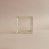 Vintage square glass empty pocket