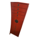 Red high cabinet Aldaba Madrid – 9 drawers and cupboard