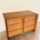 Commode moderniste années 70/80 en merisier plaqué