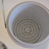 chrome metal ice bucket or elephant ice cubes made in Japan vintage 1970