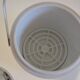 chrome metal ice bucket or elephant ice cubes made in Japan vintage 1970