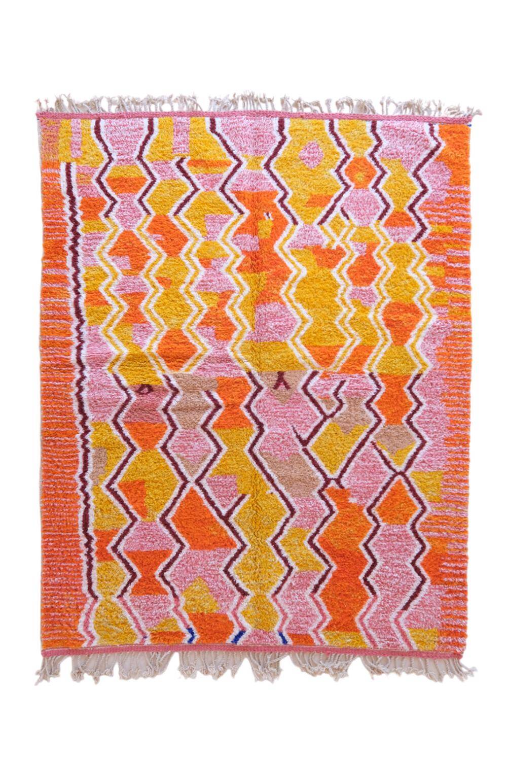 Modern Moroccan Boujad Rug - 271 x 210 cm