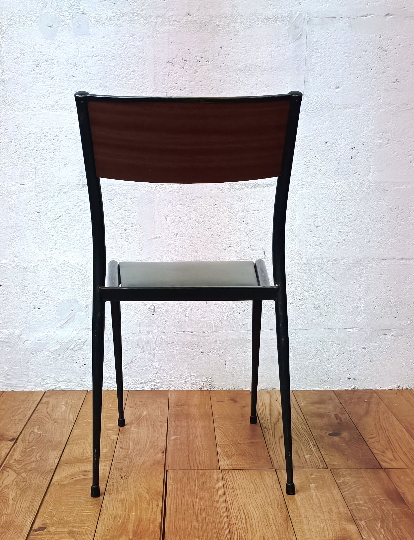 Vintage Mullca leather chair, 50s