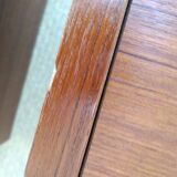 Pair of hanging teak bedside tables