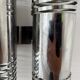 Pair of vintage double wall lights in chrome metal, France, 1970.