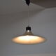 Mid-century Brown Lacquered metal Pendant circa 1980's.