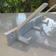 Modernist aluminium coat rack from the 1970s.