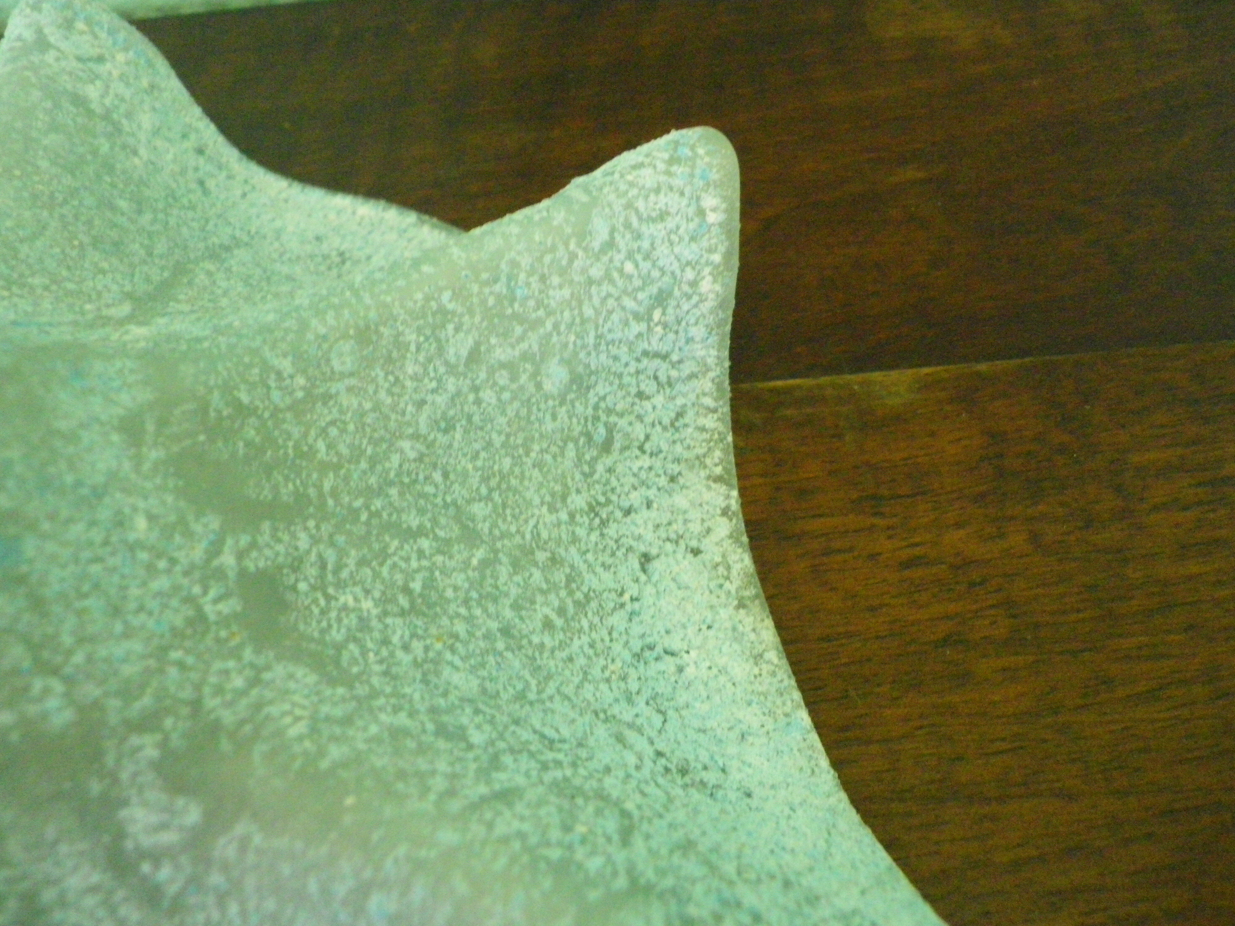 Fruit cup with silver metal foot, Murano granite glass "Vetro eseguito da maestri di Murano"