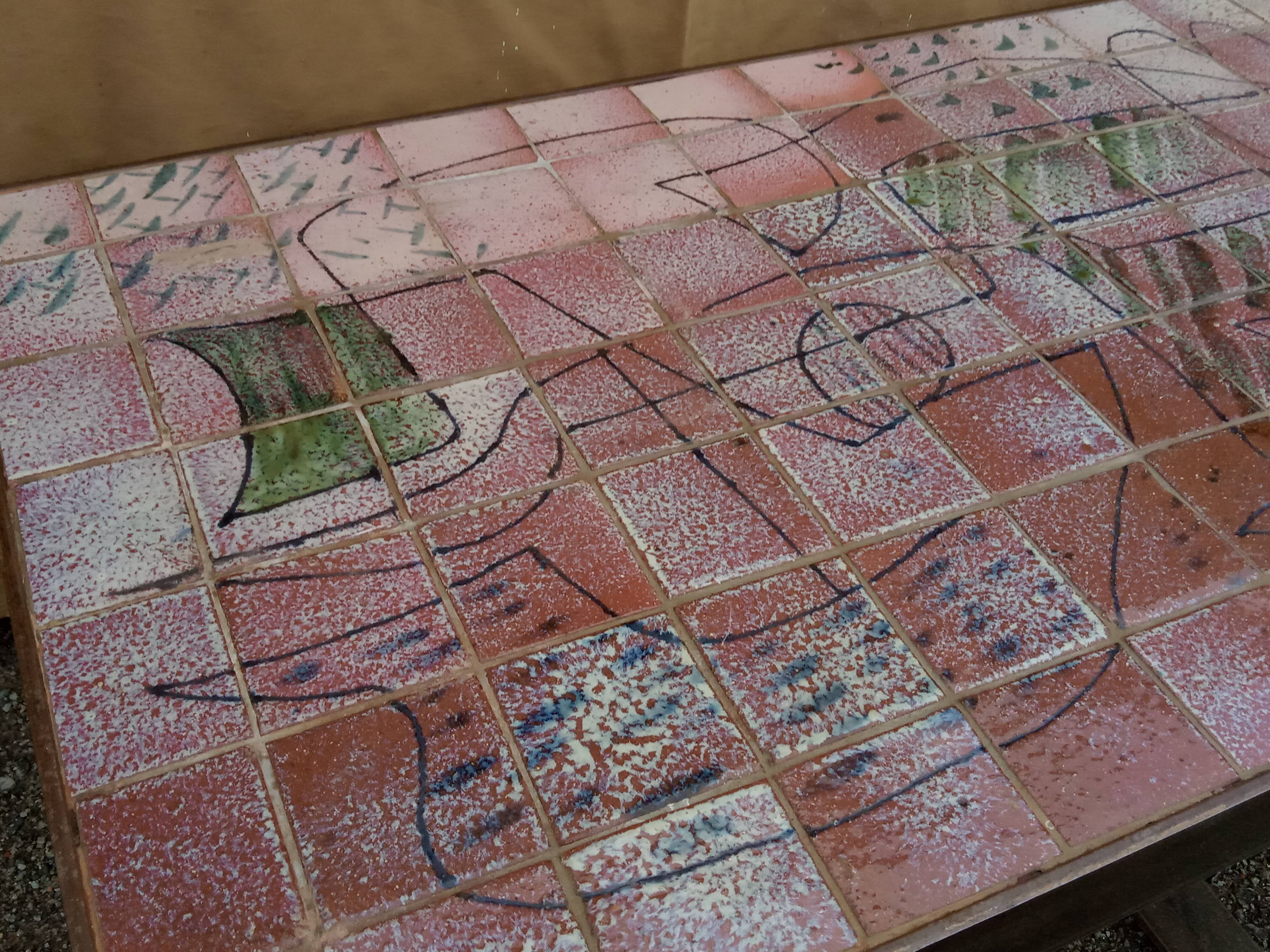 Ceramic coffee table 1970