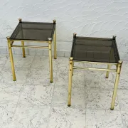 Pair of Belgo Chrome side tables