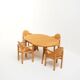 Solid Pine Dining Set by Rainer Daumiller for Hirtshals Savvaerk, Denmark