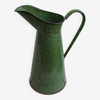 Old enamel pitcher