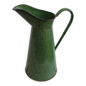 Old enamel pitcher