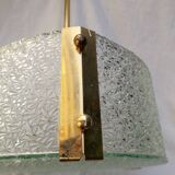 1970s glass pendant light