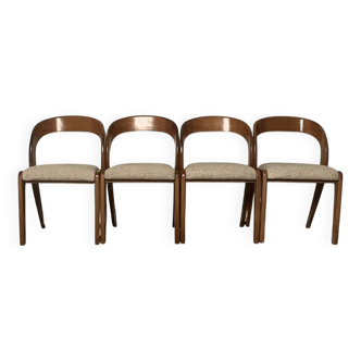 Set of 4 Gondola chairs - Baumann from the 60s/70s