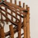 Rattan woven ceiling lamp, '70s