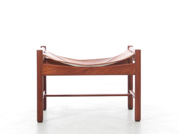 Repose pieds ou ottoman scandinave en teck