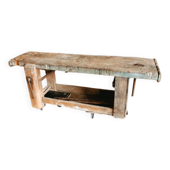 Old wooden workbench