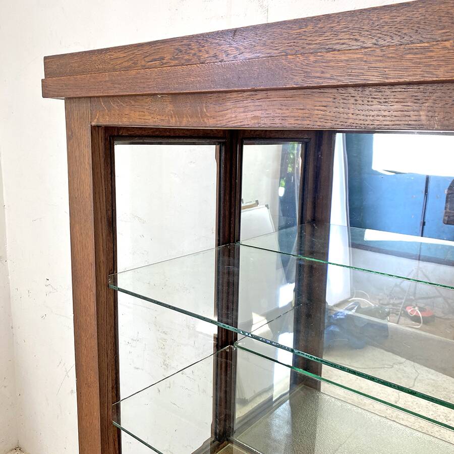 1950s vintage display cabinet