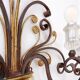 Applique en fer forgé et verre dans le style de la Maison Baguès
