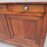Chest 3 drawers, 2 doors in solid oak