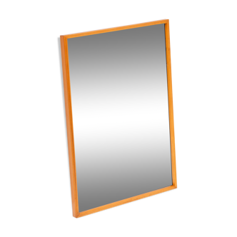 Miroir scandinave rectangulaire en teck, 1960